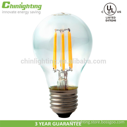 A shape led filament lamp with UL Led bulb from China supplier